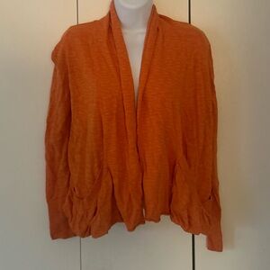 Open front cardigan sweater pockets small